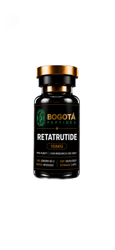 Retatrutide 10mg de Bogotá Peptides, péptidos de alta pureza en Colombia y Bogotá.