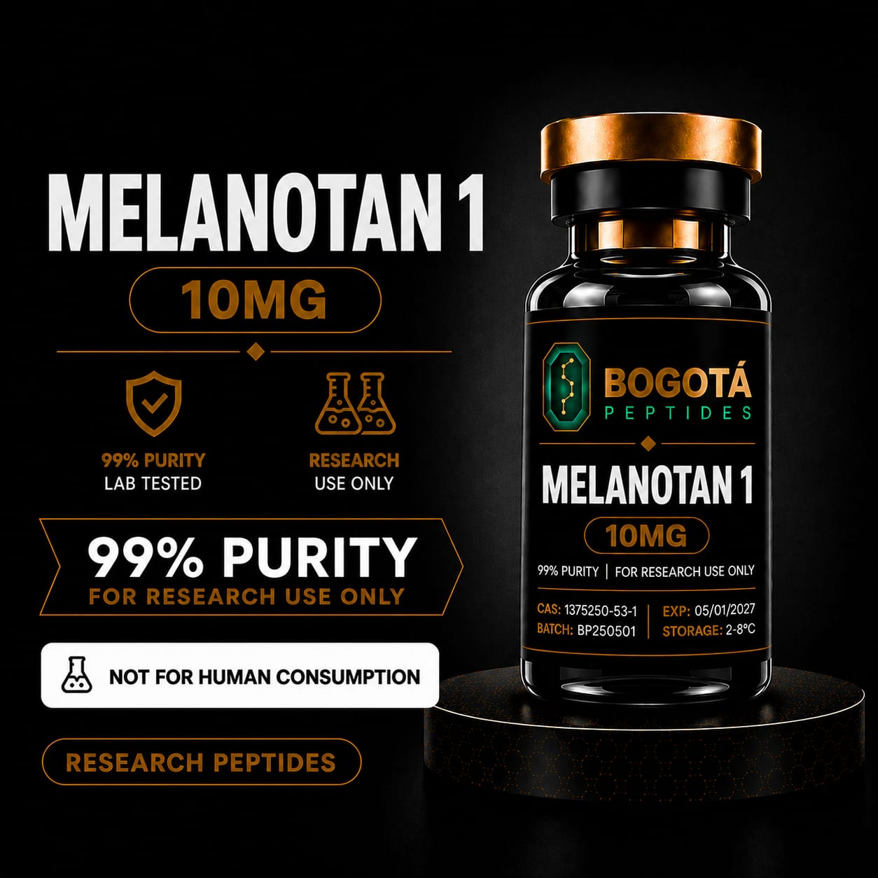 Melanotan 1 MT1 10mg en Colombia - Bogotá Peptides