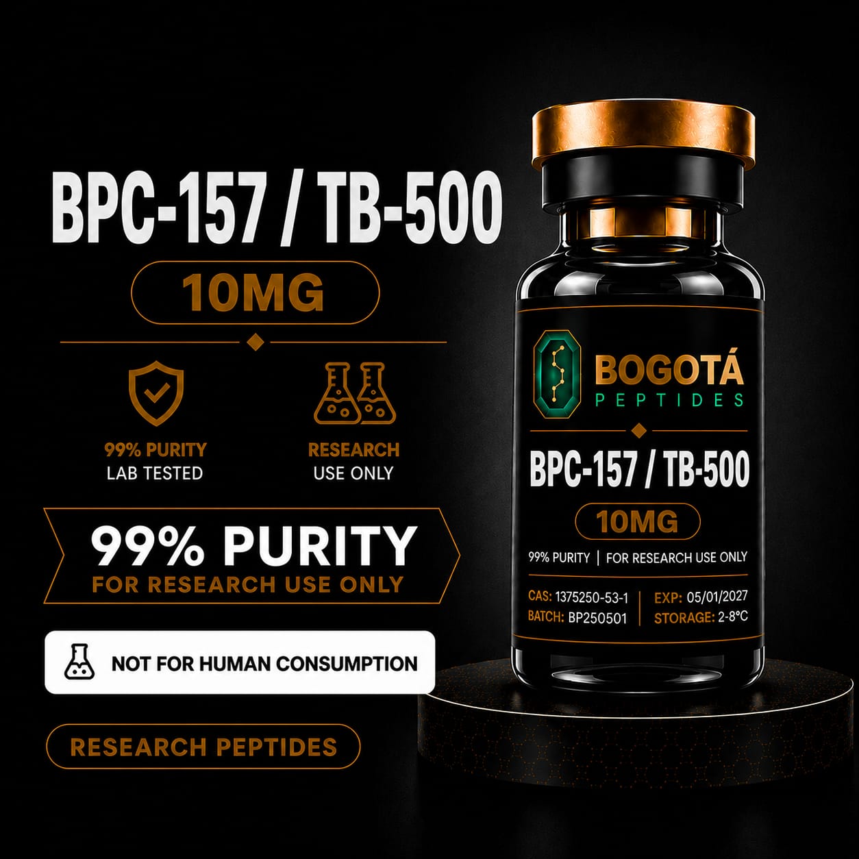 BPC-157 + TB-500 10mg en Colombia - Bogotá Peptides