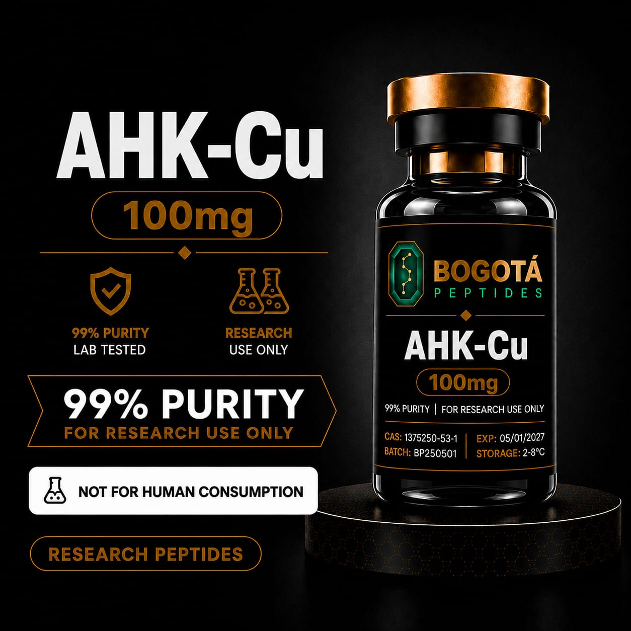 AHK-Cu 100mg en Colombia - Bogotá Peptides
